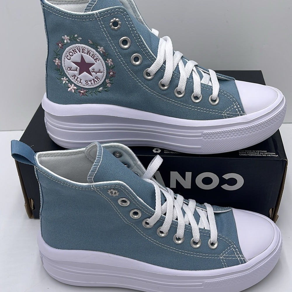 Vans WMNS A07237C
CTAS MOVE HI COCOON BLUE/WHITE Platforms Sneakers Chuck Taylor - Picture 2 of 16